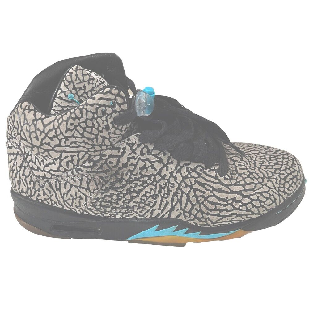 Nike Air Jordan 5 Retro 3Lab5 Size 10.5 599581-007 OG V Gray Black Gamma Blue